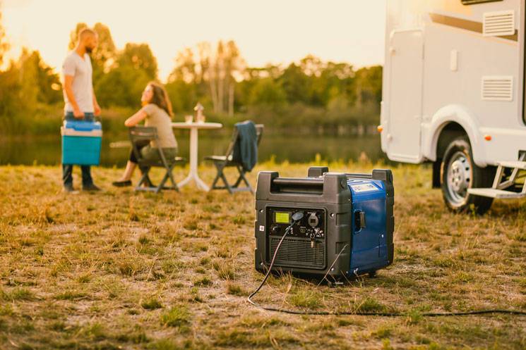 Generator beim Camping