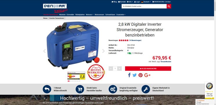 Ansicht unserer Produktdarstellung