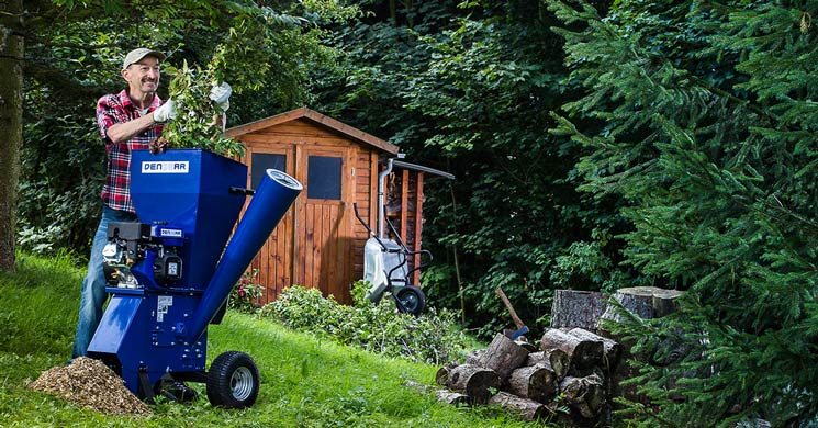 Häcksler im Einsatz