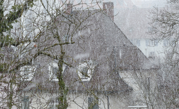 Kräftiger Schneefall