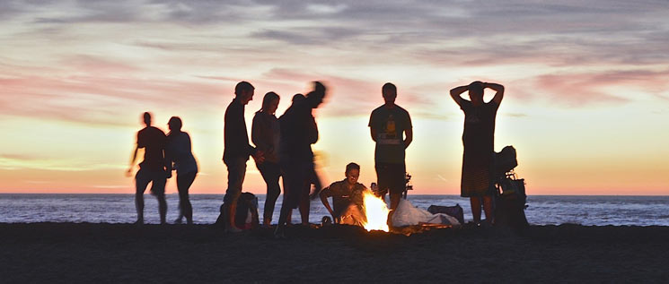 Männertagsparty am Strand